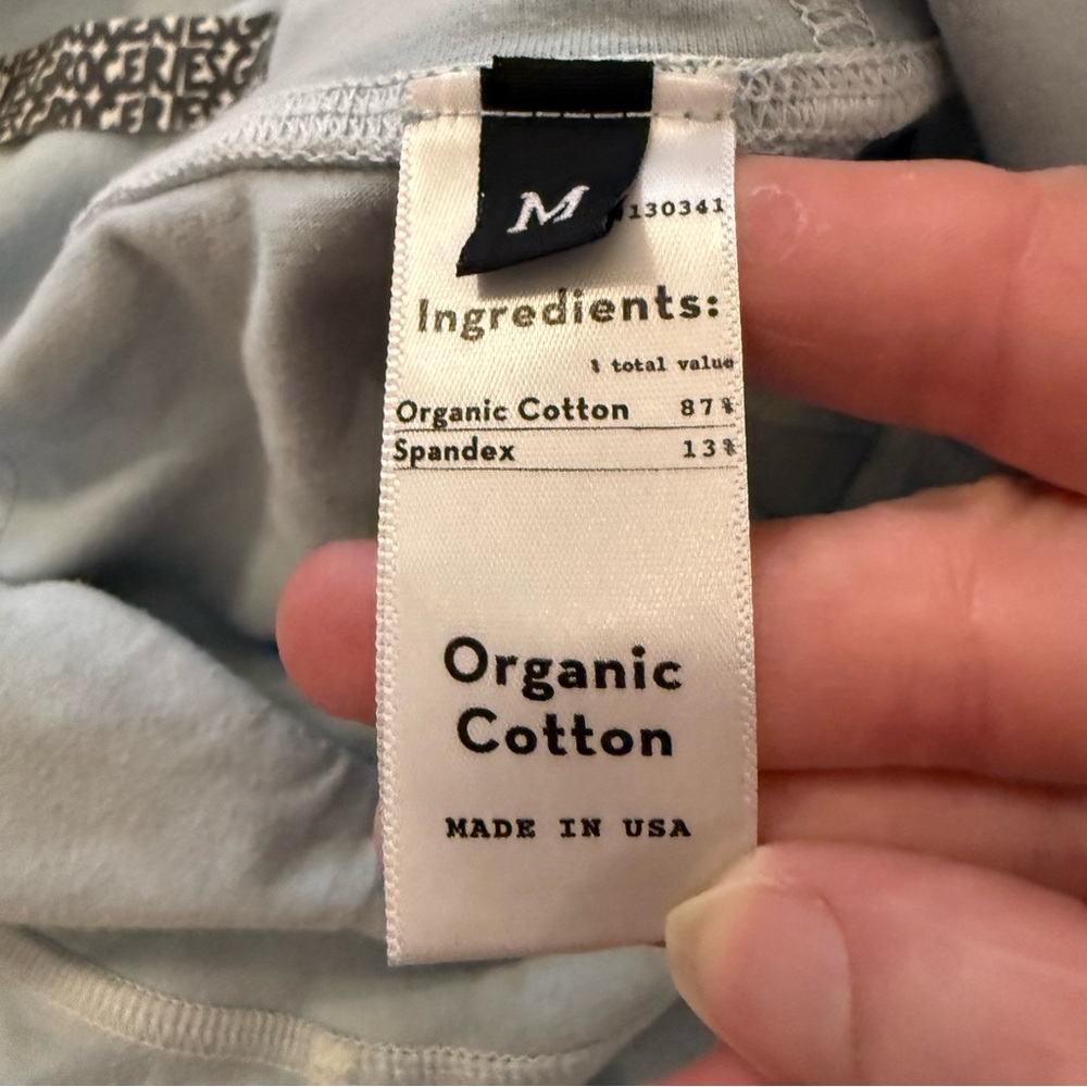 Groceries Pale Blue Cotton Bike Shorts - Picture 4 of 5